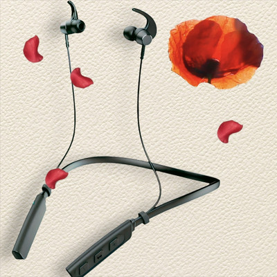 GPQ STORE Rokerz 235 Pro Wireless Bluetooth Neckband(0.2228 Bluetooth(Black, In the Ear)