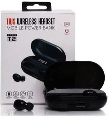 Clairbell UTK_459S_TWS T2 Wireless Earbuds Bluetooth Headset Bluetooth(Black, True Wireless)