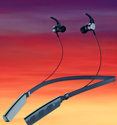GPQ STORE Rokerz 235 Pro Wireless Bluetooth Neckband(0.132 Bluetooth(Black, In the Ear)