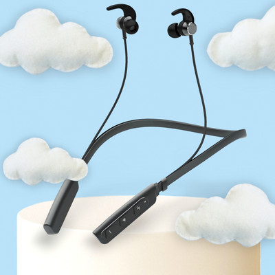 QPG STORE Rokerz 235 Pro Wireless Bluetooth Neckband(0.213 Bluetooth(Black, In the Ear)
