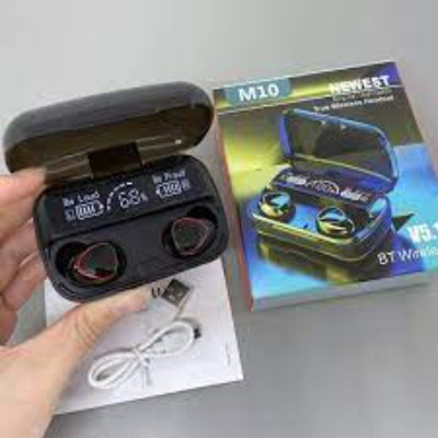 Clairbell AT_574A_M10 TWS BLUETOOTH WIRELESS IN EAR EARBUD & GAMING HEADSET WITH MIC Bluetooth(Black, True Wireless)