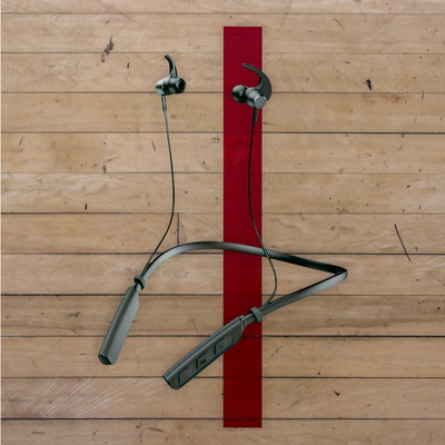 QPG STORE Rokerz 235 Pro Wireless Bluetooth Neckband(0.1894 Bluetooth(Black, In the Ear)