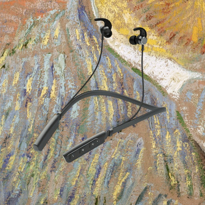 QPG STORE Rokerz 235 Pro Wireless Bluetooth Neckband(0.186 Bluetooth(Black, In the Ear)