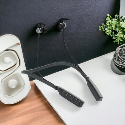 QPG STORE Rokerz 235 Pro Wireless Bluetooth Neckband(0.1027 Bluetooth(Black, In the Ear)