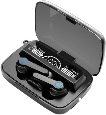 myxes M19 Earbuds TWS Bluetooth 5.1 with fast charging and Powerbank Bluetooth Headset(BLACK, In the Ear)