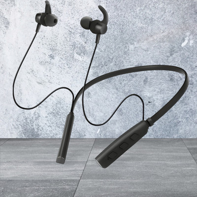 GPQ STORE Rokerz 235 Pro Wireless Bluetooth Neckband(0.4238 Bluetooth(Black, In the Ear)