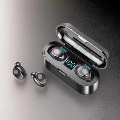 FRONY F22_F9 48-Hour Playback TWS: HD Sound, Touch Controls, Water Resistant Bluetooth(Black, In the Ear)