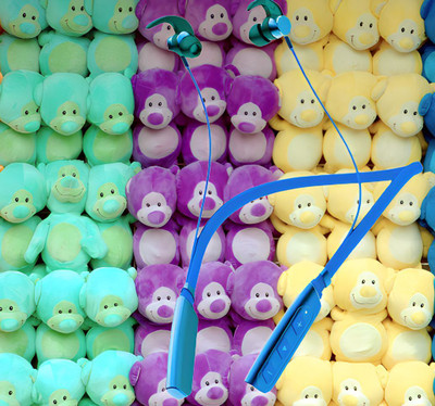 QPG STORE Rokerz 235 Pro Wireless Bluetooth Neckband(0B.249 Bluetooth(Blue, In the Ear)