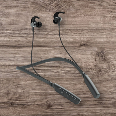 QPG STORE Rokerz 235 Pro Wireless Bluetooth Neckband(0.872 Bluetooth(Black, In the Ear)