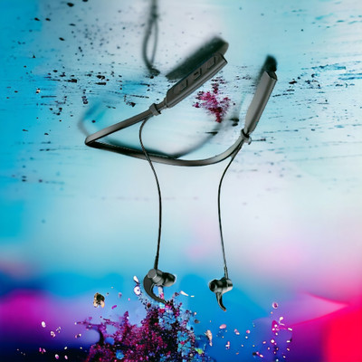 QPG STORE Rokerz 235 Pro Wireless Bluetooth Neckband(0.2829 Bluetooth(Black, In the Ear)