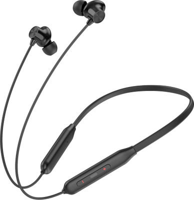 Aroma NB120 Amaze Upto 50 Hours* Playtime, Fast Charging, Dual Pairing Neckband Bluetooth(Magico Black, In the Ear)