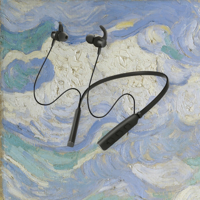 GPQ STORE Rokerz 235 Pro Wireless Bluetooth Neckband(0.4431 Bluetooth(Black, In the Ear)