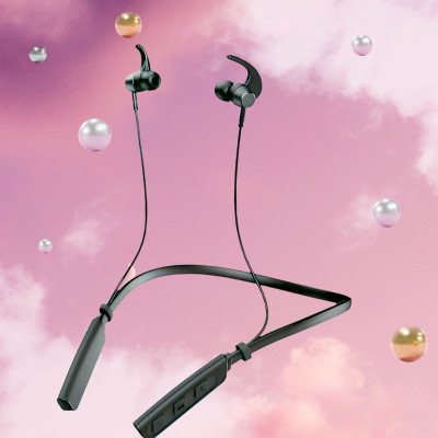 QPG STORE Rokerz 235 Pro Wireless Bluetooth Neckband(0.1892 Bluetooth(Black, In the Ear)
