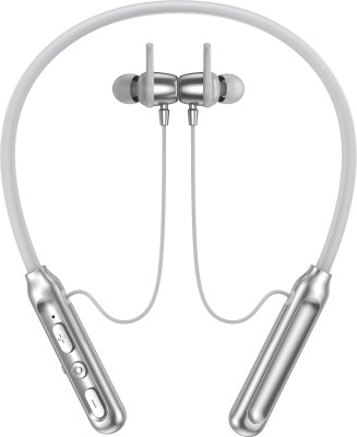 Digiwins GETTO Neckband Upto 40 Hours Playtime with ASAP Charge Bluetooth(White, In the Ear)