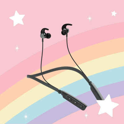 QPG STORE Rokerz 235 Pro Wireless Bluetooth Neckband(0.754 Bluetooth(Black, In the Ear)