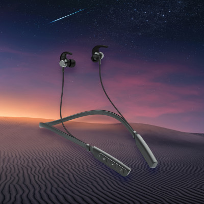 QPG STORE Rokerz 235 Pro Wireless Bluetooth Neckband(0.1017 Bluetooth(Black, In the Ear)