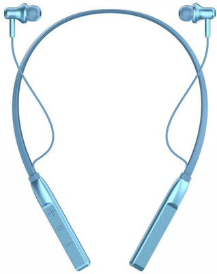 JVMART JM03 Bt Neckband Upto 48 Hours Playback With Calling Vibration Bluetooth(Blue, True Wireless)