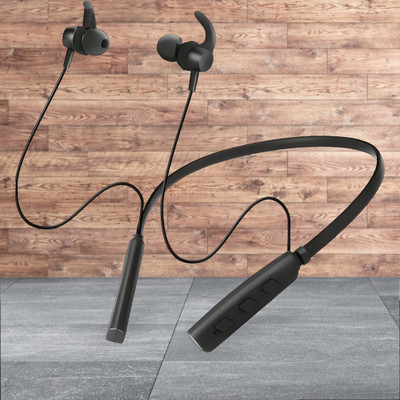 GPQ STORE Rokerz 235 Pro Wireless Bluetooth Neckband(0.4239 Bluetooth(Black, In the Ear)