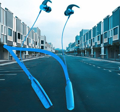 GPQ STORE Rokerz 235 Pro Wireless Bluetooth Neckband(0B.966 Bluetooth(Blue, In the Ear)