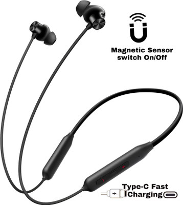MR.NOBODY Wireless Neckband,48Hr Playtime,Waterproof Bluetooth Headset n21 Bluetooth(Black, In the Ear)