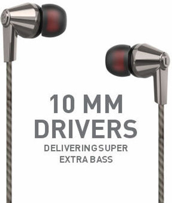 CHAMP50 wired Earphone With Mic, 10MM Driver, Powerful Bass and Clear Sound Wired Headset(GREY, In the Ear)