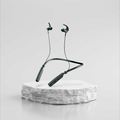 QPG STORE Rokerz 235 Pro Wireless Bluetooth Neckband(0.1228 Bluetooth(Black, In the Ear)
