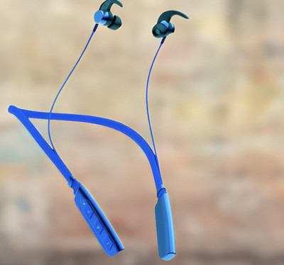 QPG STORE Rokerz 235 Pro Wireless Bluetooth Neckband(0B.45 Bluetooth(Blue, In the Ear)