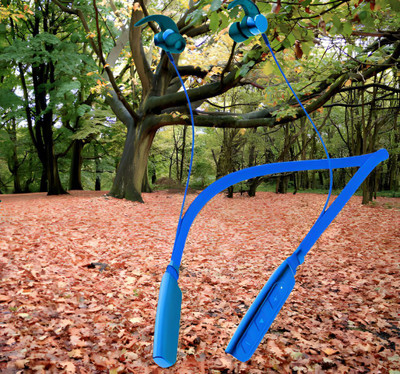 QPG STORE Rokerz 235 Pro Wireless Bluetooth Neckband(0B.95 Bluetooth(Blue, In the Ear)