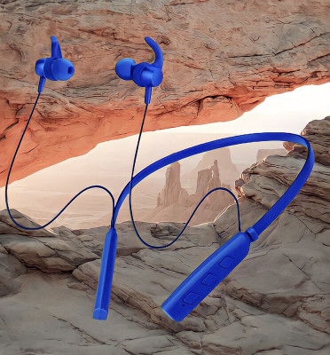 GPQ STORE Rokerz 235 Pro Wireless Bluetooth Neckband(0B.192 Bluetooth(Blue, In the Ear)