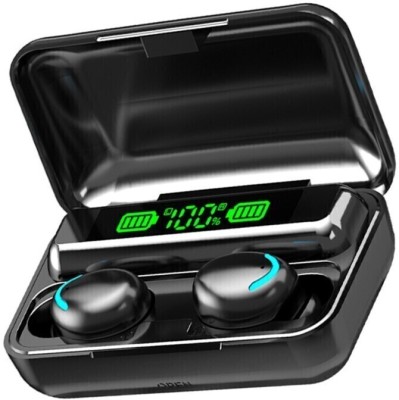 Omphalos Earbud BTH F9 Earbuds/TWs/buds 5.1 Earbuds with 48H Playtime, Headphones Bluetooth Gaming(Cbony Black, True Wireless)