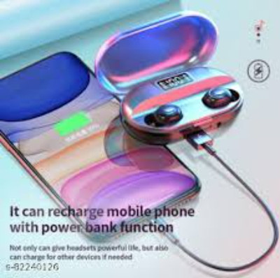Clairbell AT_581A_T2 WIRELESS EARBUDS WITH SMART TOUCH BLUETOOTH GAMING HEADSET Bluetooth(Black, True Wireless)
