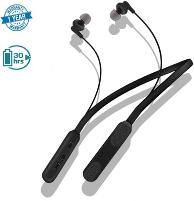 Bluetooth Neckband Bluetooth Headset Bluetooth Headset(Black, In the Ear)