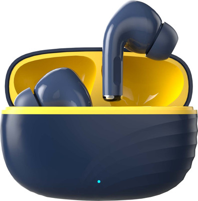 E EARBOUT Buds T10 AI ENC for calls, 38 hours of Playback and Deep Bass Bluetooth Bluetooth(Blue, In the Ear)