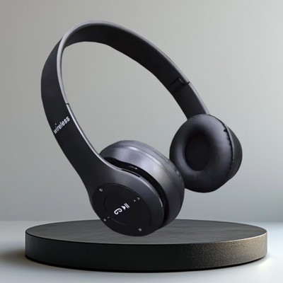 Bluetooth Over-Ear Headphones for Gaming with Strong Booming Lows_8W Bluetooth Headset(MULTICOLOR, On the Ear)