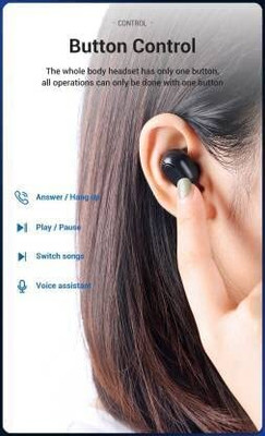 IMMUTABLE NEW SMART Earbuds TWS L21 Earphones Mini Earbuds VCK13 Bluetooth(Black, True Wireless)