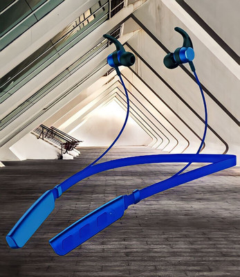GPQ STORE Rokerz 235 Pro Wireless Bluetooth Neckband(B.0.382 Bluetooth(Blue, In the Ear)