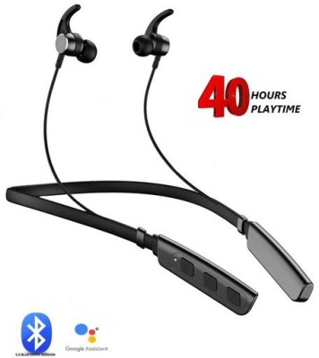 Techobucks Hot Sale 3DBass Pro+with Fast Charge and upto 40Hours Playback Bluetooth Headset Bluetooth Headset(Black, In the Ear)