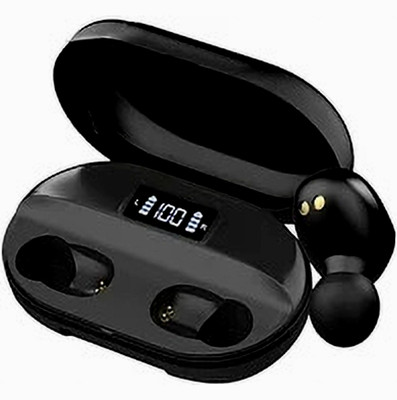 YAROH T2 TWS Earbuds: 26hr Playback, Bluetooth 5.1, iOS/Android Compatible VIP36 Bluetooth(Black, In the Ear)