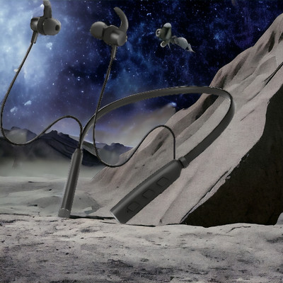 GPQ STORE Rokerz 235 Pro Wireless Bluetooth Neckband(0.4336 Bluetooth(Black, In the Ear)