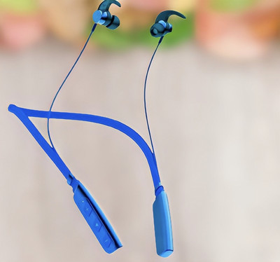 GPQ STORE Rokerz 235 Pro Wireless Bluetooth Neckband(0B.955 Bluetooth(Blue, In the Ear)