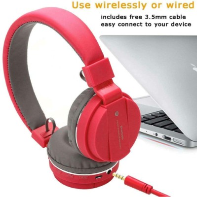 FRONY ATR_862S_WIRELESS SH12 BLUETOOTH FOLDABLE HEADSET WIT MIC SUPPORT FM,AUX,SD CARD Bluetooth Headset(Multicolor, True Wireless)