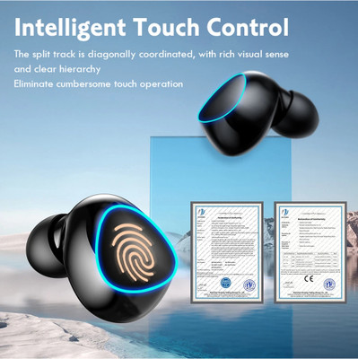 Clairbell AT_567A_M10 TWS BLUETOOTH WIRELESS IN EAR EARBUD & GAMING HEADSET WITH MIC Bluetooth(Black, True Wireless)