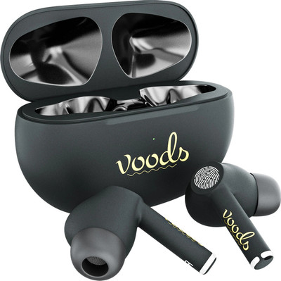 Voods V airbuds - Pro, ANC Wireless Earbuds, 70hrs Playback IP65-Water&Dust Resistant Bluetooth(Black, In the Ear)