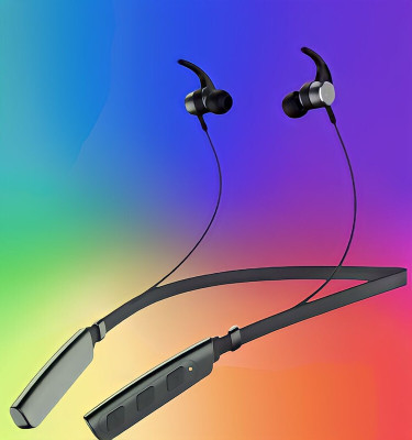 GPQ STORE Rokerz 235 Pro Wireless Bluetooth Neckband(0.152 Bluetooth(Black, In the Ear)