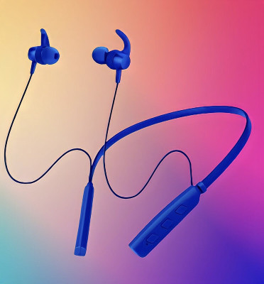 GPQ STORE Rokerz 235 Pro Wireless Bluetooth Neckband(0B.152 Bluetooth(Blue, In the Ear)