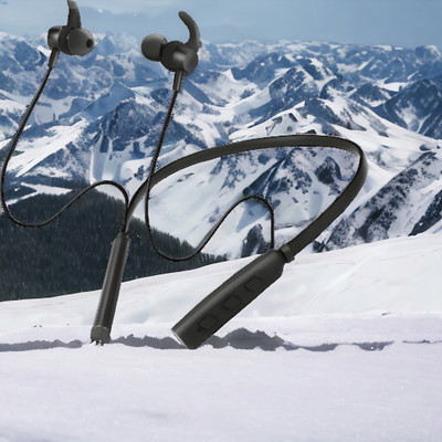 GPQ STORE Rokerz 235 Pro Wireless Bluetooth Neckband(0.4401 Bluetooth(Black, In the Ear)