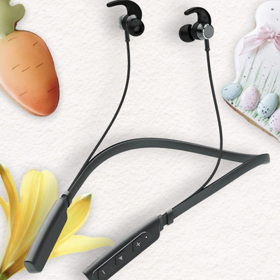 QPG STORE Rokerz 235 Pro Wireless Bluetooth Neckband(0.266 Bluetooth(Black, In the Ear)