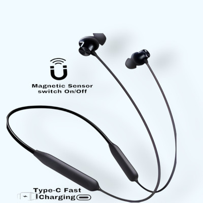 TWS Pro Neckband With Upto 48 Hours Playback & Fast Charging Earphone_T8 Bluetooth & Wired(Black, In the Ear)