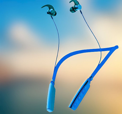 QPG STORE Rokerz 235 Pro Wireless Bluetooth Neckband(0B.89 Bluetooth(Blue, In the Ear)