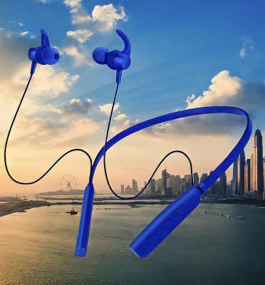 GPQ STORE Rokerz 235 Pro Wireless Bluetooth Neckband(0B.242 Bluetooth(Blue, In the Ear)